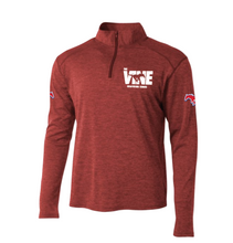 Load image into Gallery viewer, The VINE Tennis 1/2 Zip Pullover in Red Twist
