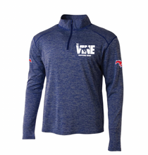 Load image into Gallery viewer, The VINE Tennis 1/2 Zip Pullover in Blue Twist

