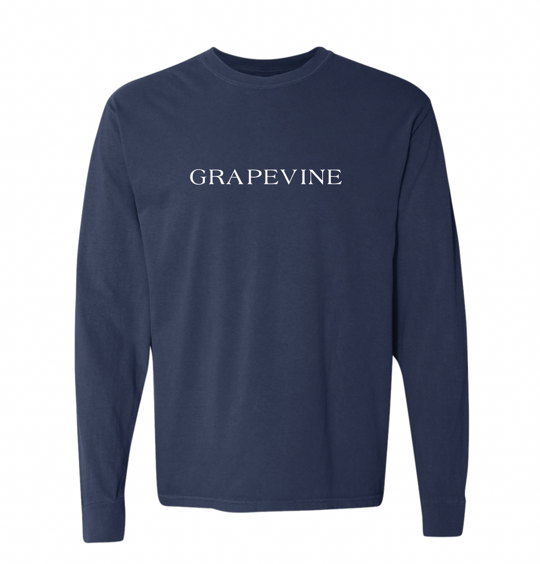 VINESIDE LS Tee in Navy