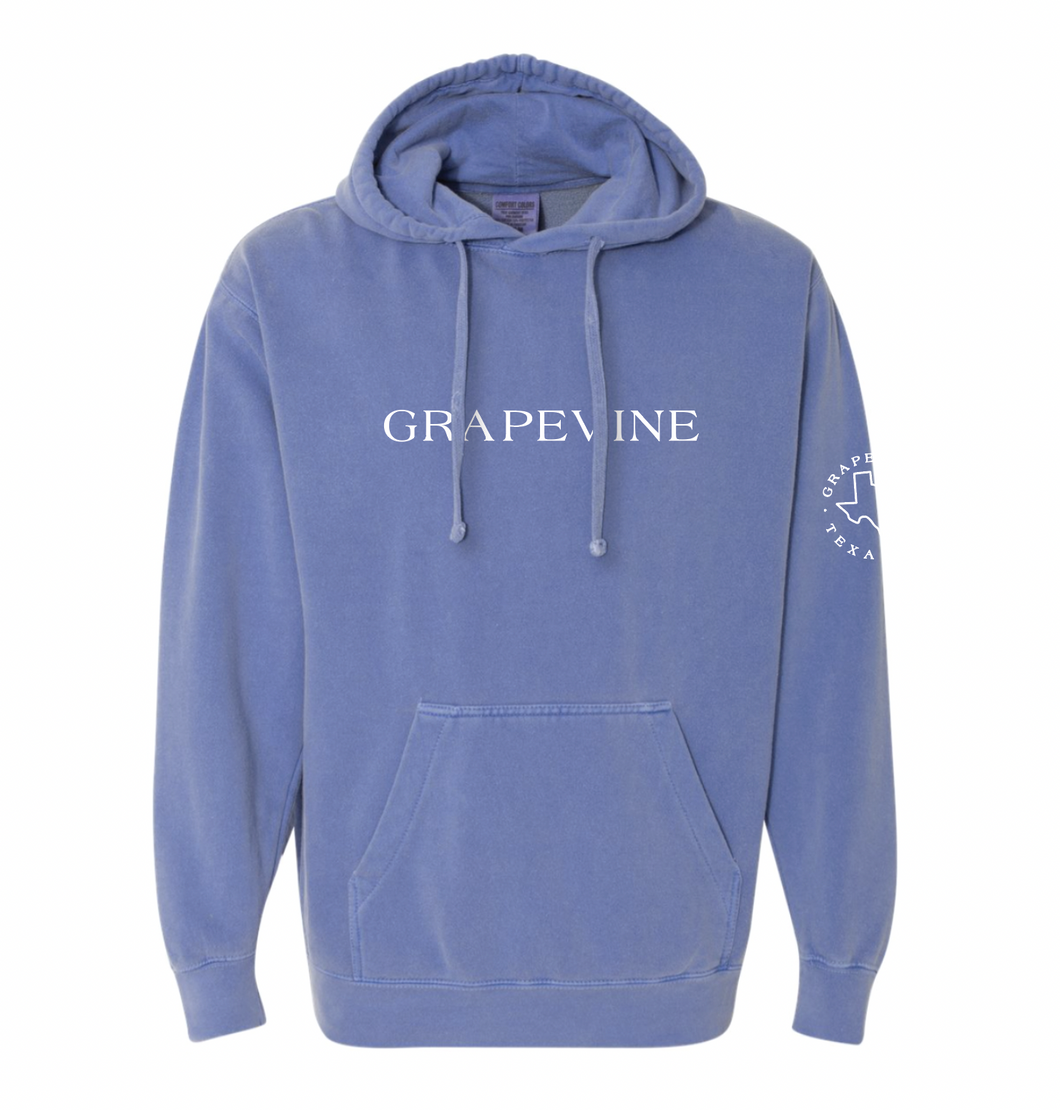 VINESIDE PO Hoodie by Comfort Colors in Washed Blue