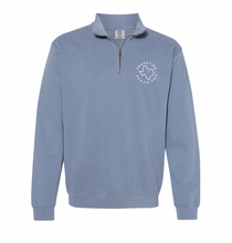 Load image into Gallery viewer, VINESIDE 1/4-Zip Pullover by Comfort Colors in Faded Denim
