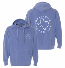 Load image into Gallery viewer, VINESIDE Staple PO Hoodie by Comfort Colors in Washed Blue
