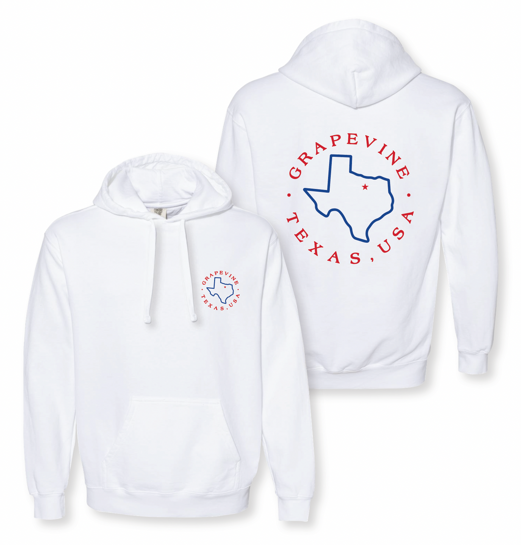 VINESIDE Staple PO Hoodie by Comfort Colors in White