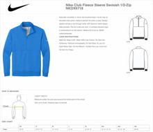 Load image into Gallery viewer, GHS Tennis 1/2 Zip Pullover by Nike in Blue
