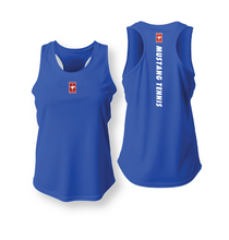 Load image into Gallery viewer, GHS My Court Girls DriFit Tennis Racerback Tank in Blue
