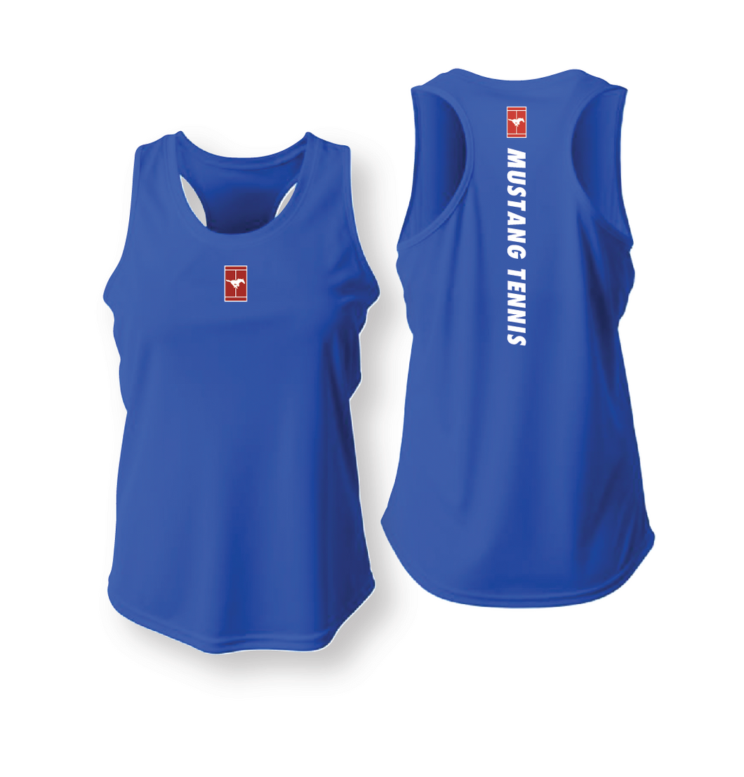 GHS My Court Girls DriFit Tennis Racerback Tank in Blue