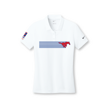 Load image into Gallery viewer, 2025 On Tour Ladies Tennis Polo in White by Nike

