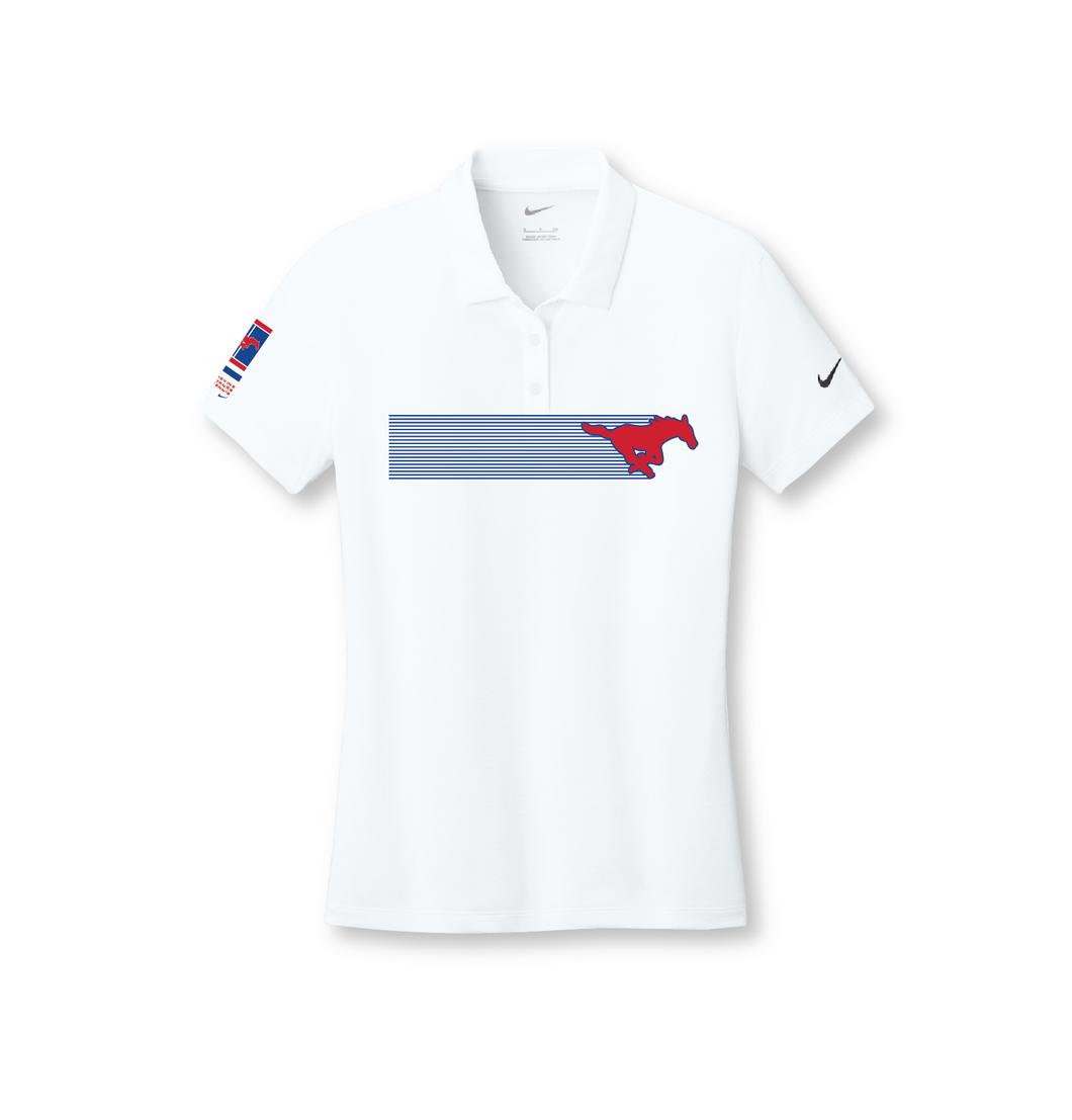 2025 On Tour Ladies Tennis Polo in White by Nike