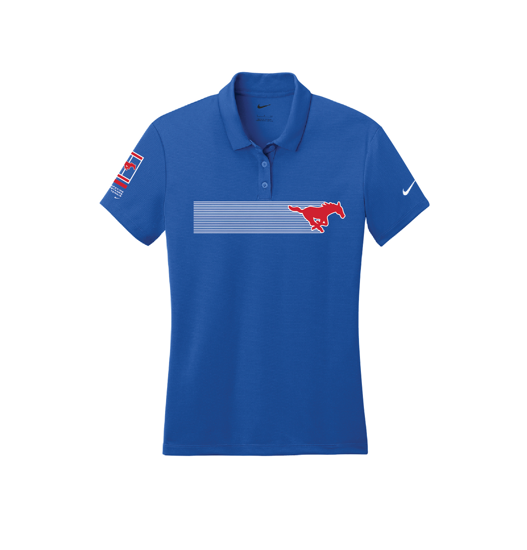 2025 On Tour Ladies Tennis Polo in Blue by Nike