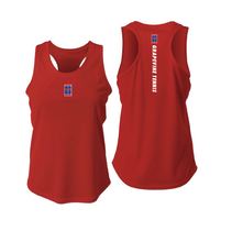 Load image into Gallery viewer, 2025 My Court Girls DriFit Tennis Racerback Tank in Red
