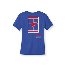 Load image into Gallery viewer, 2025 On Court Ladies SS DriFit Tee in Blue by Nike
