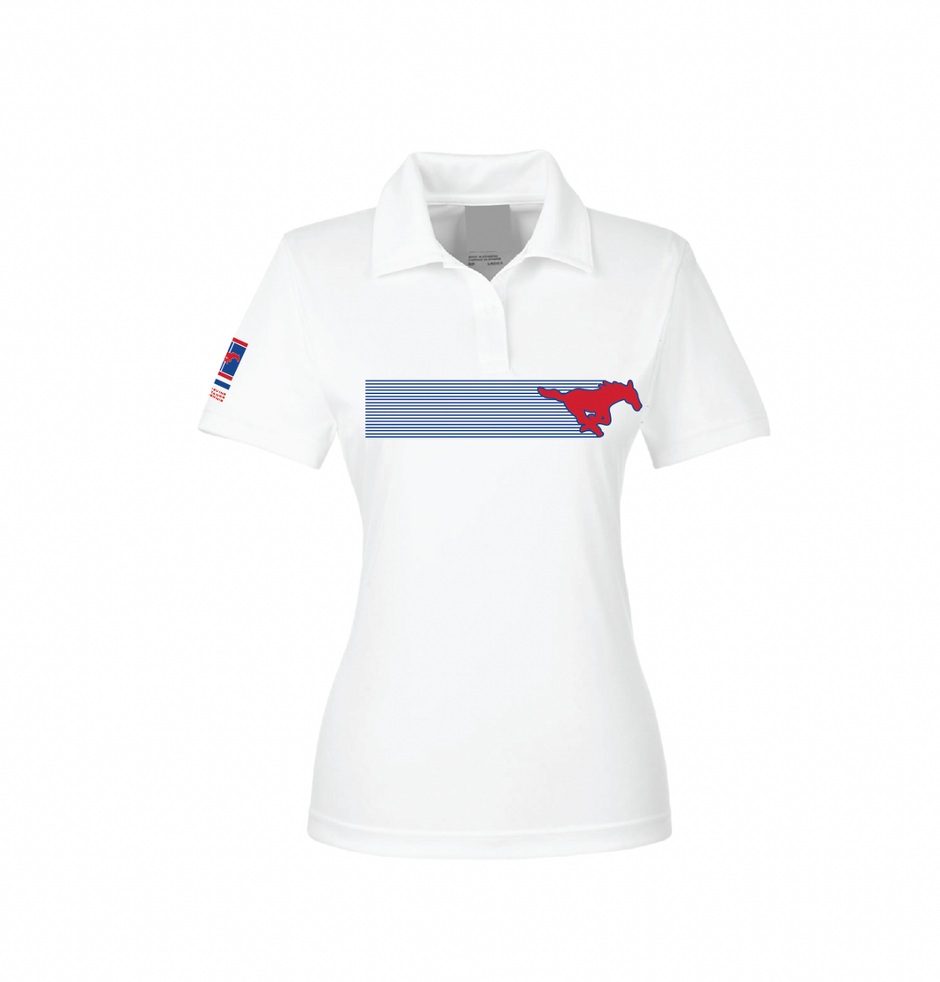 2025 On Tour Ladies Tennis Polo in White