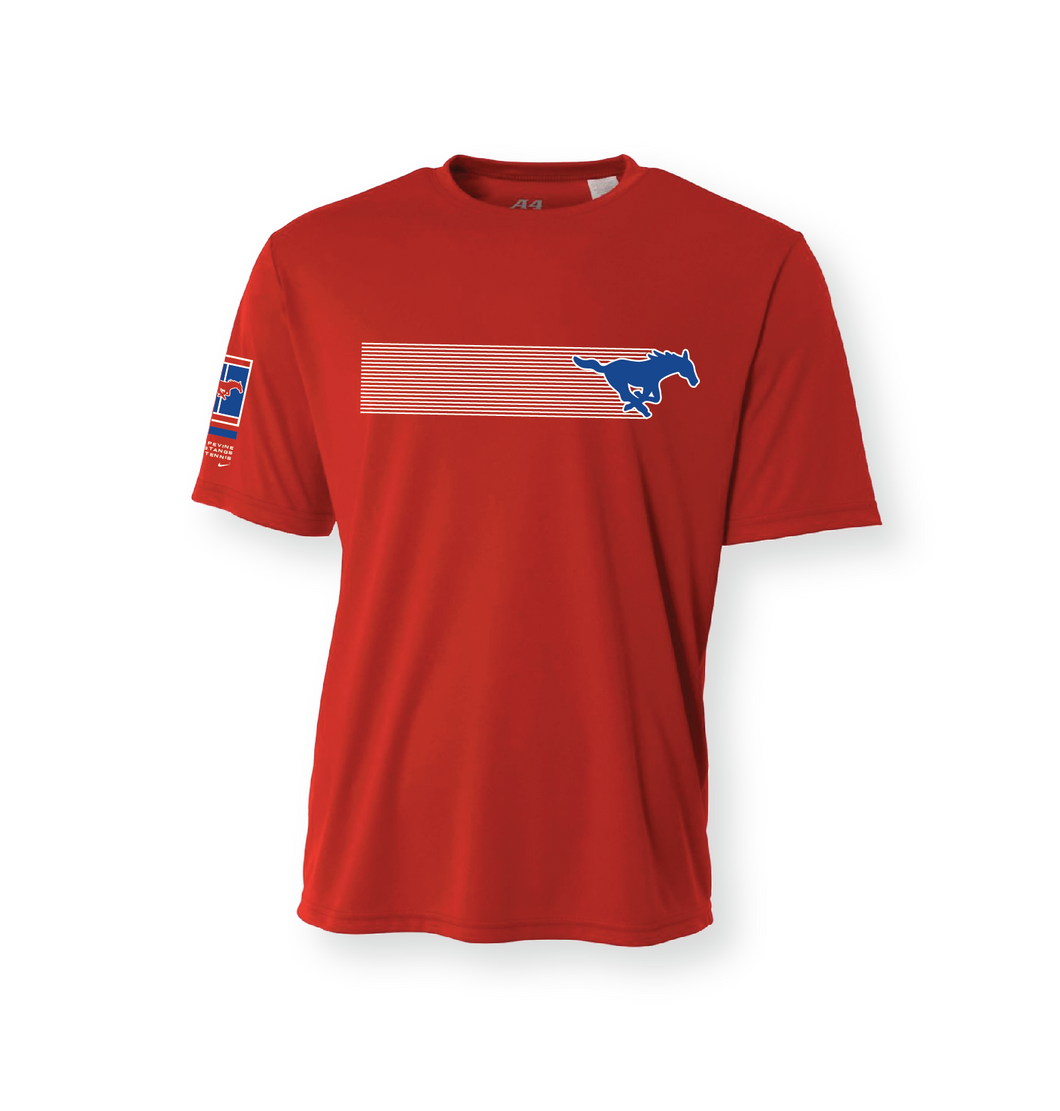 2025 On Tour SS Unisex DriFit Tennis Tee in Red