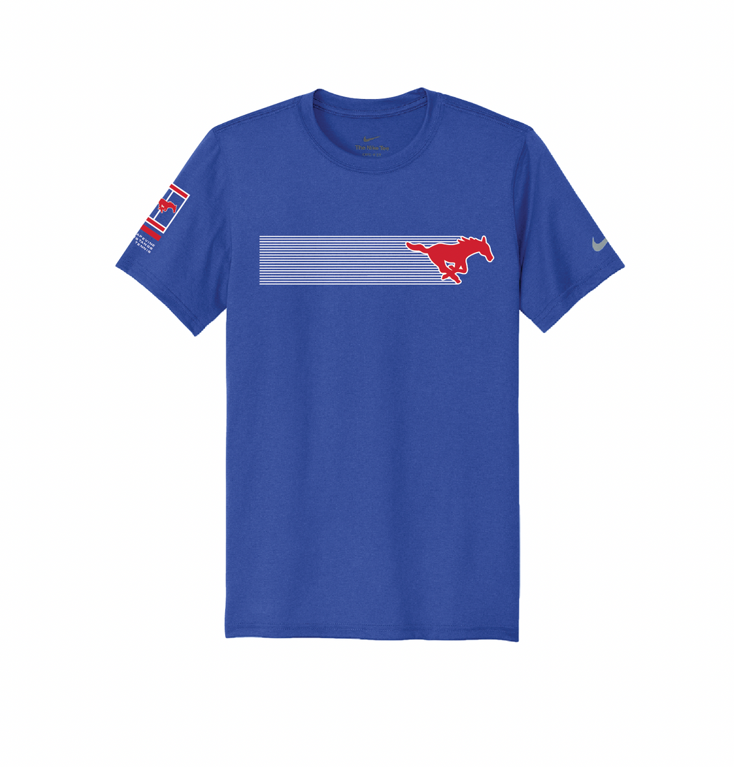 2025 On Tour Ladies SS DriFit Tee in Blue by Nike