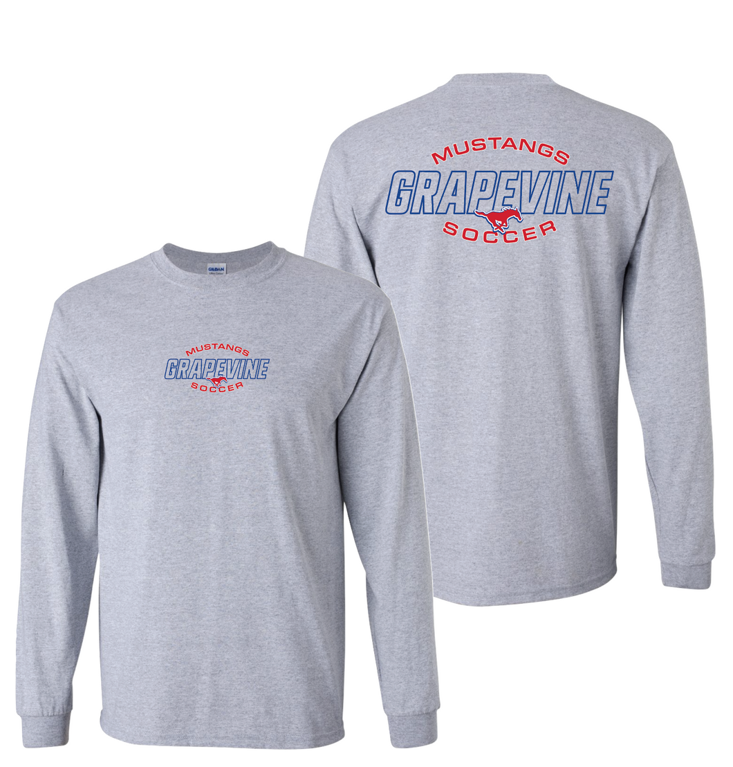 GHS Soccer Advantage Grey Htr LS Tee