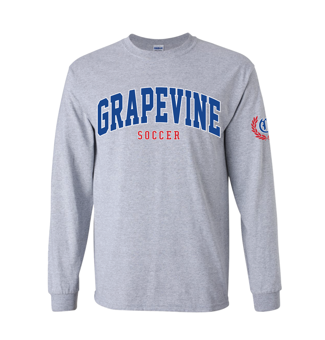 GHS Soccer Headliner Grey Htr LS Tee