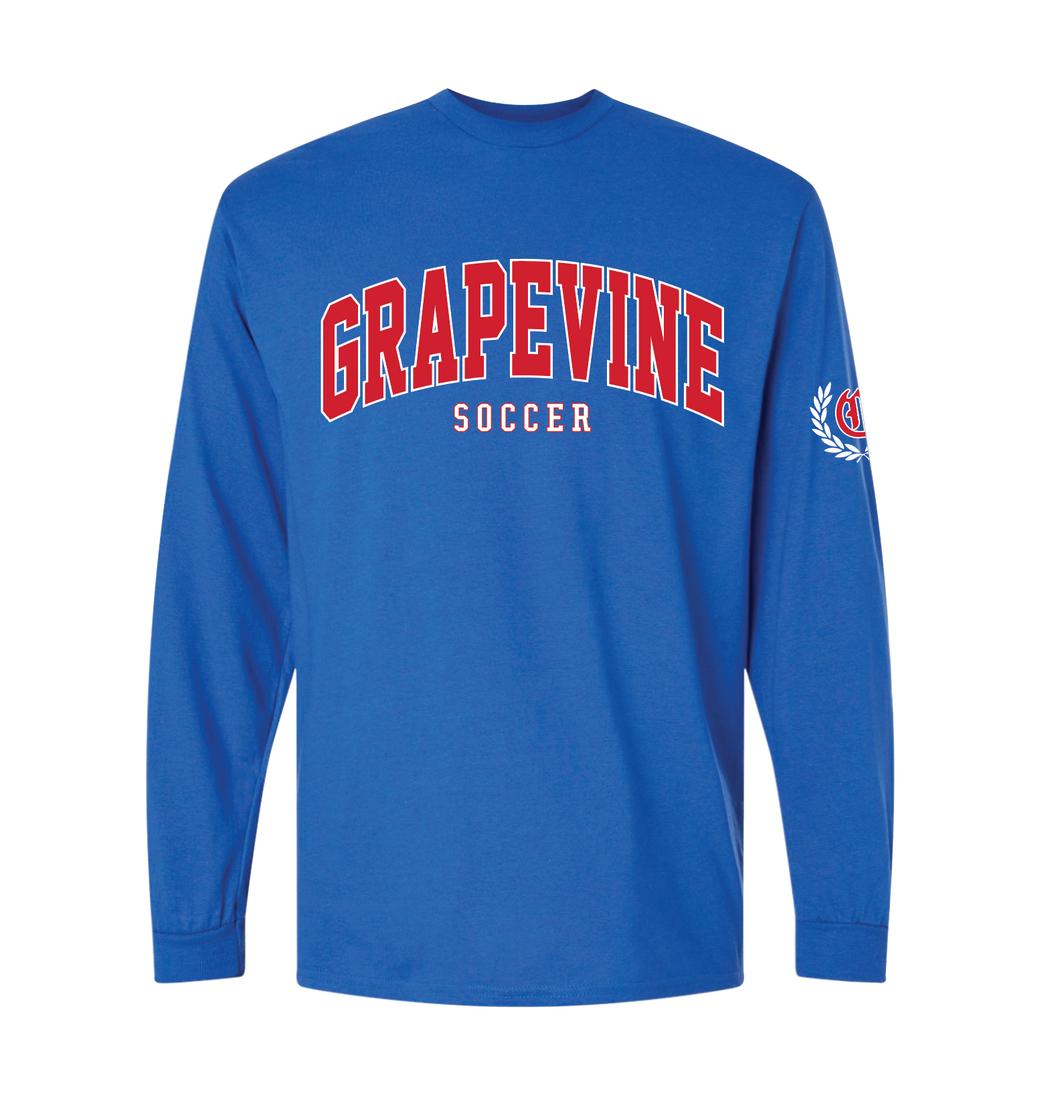 GHS Soccer Headliner Blue LS Tee