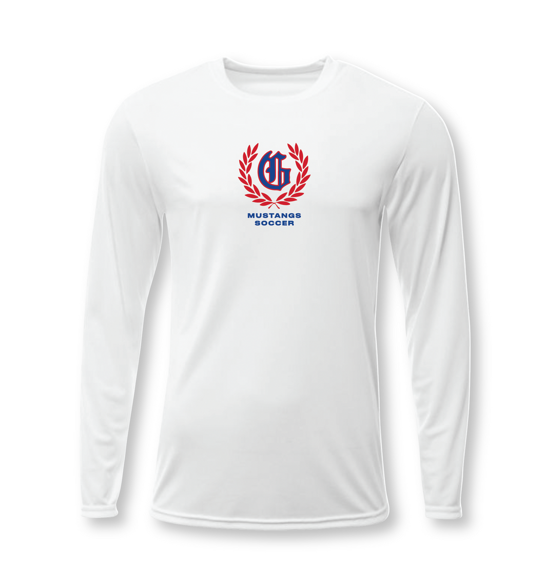 Mens Soccer Premier LS DriFit Tee in White