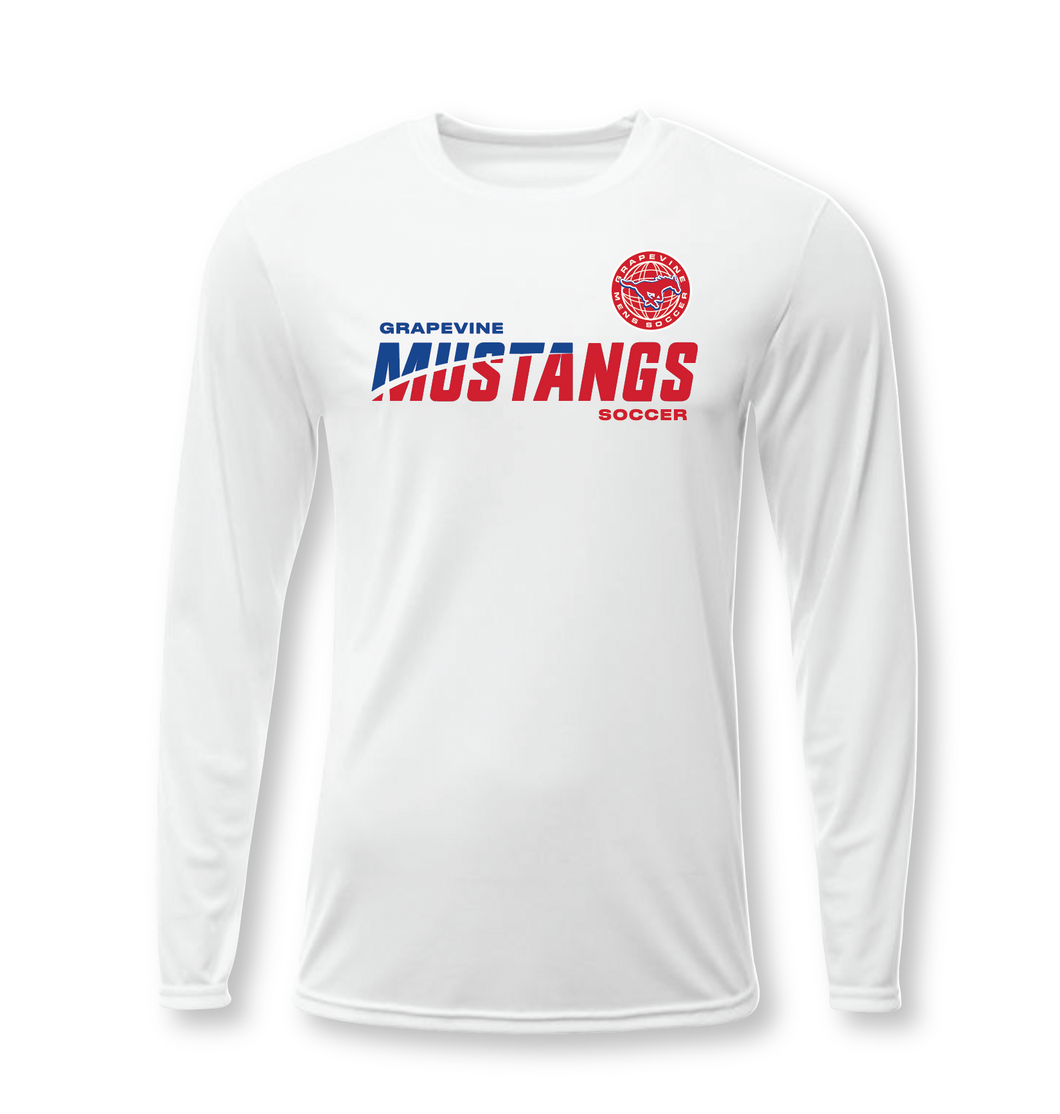 Mens Soccer UNITED LS DriFit Tee in White