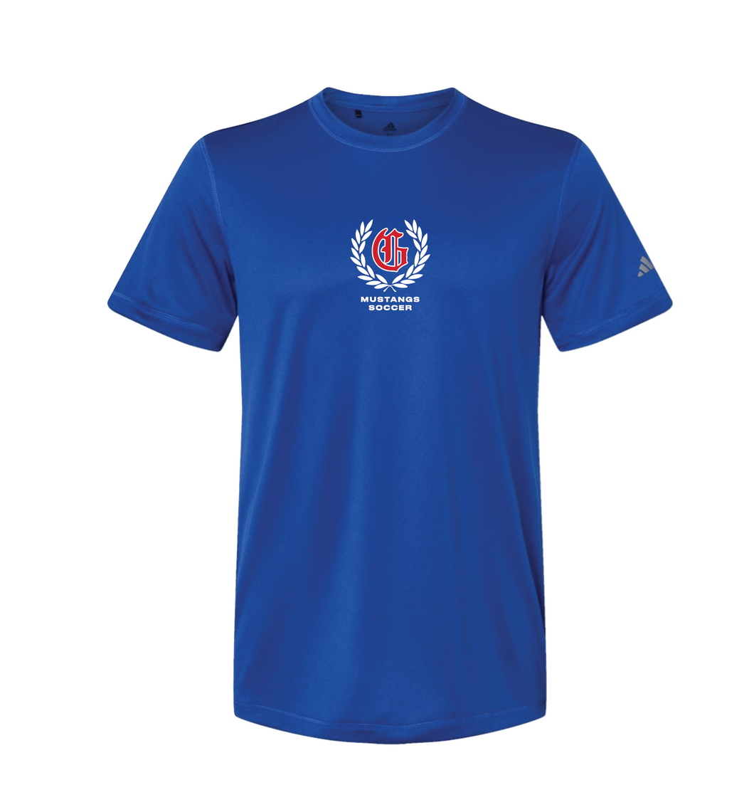 GHS Mens Soccer PREMIER SS Unisex Blended Tee in Blue by adidas