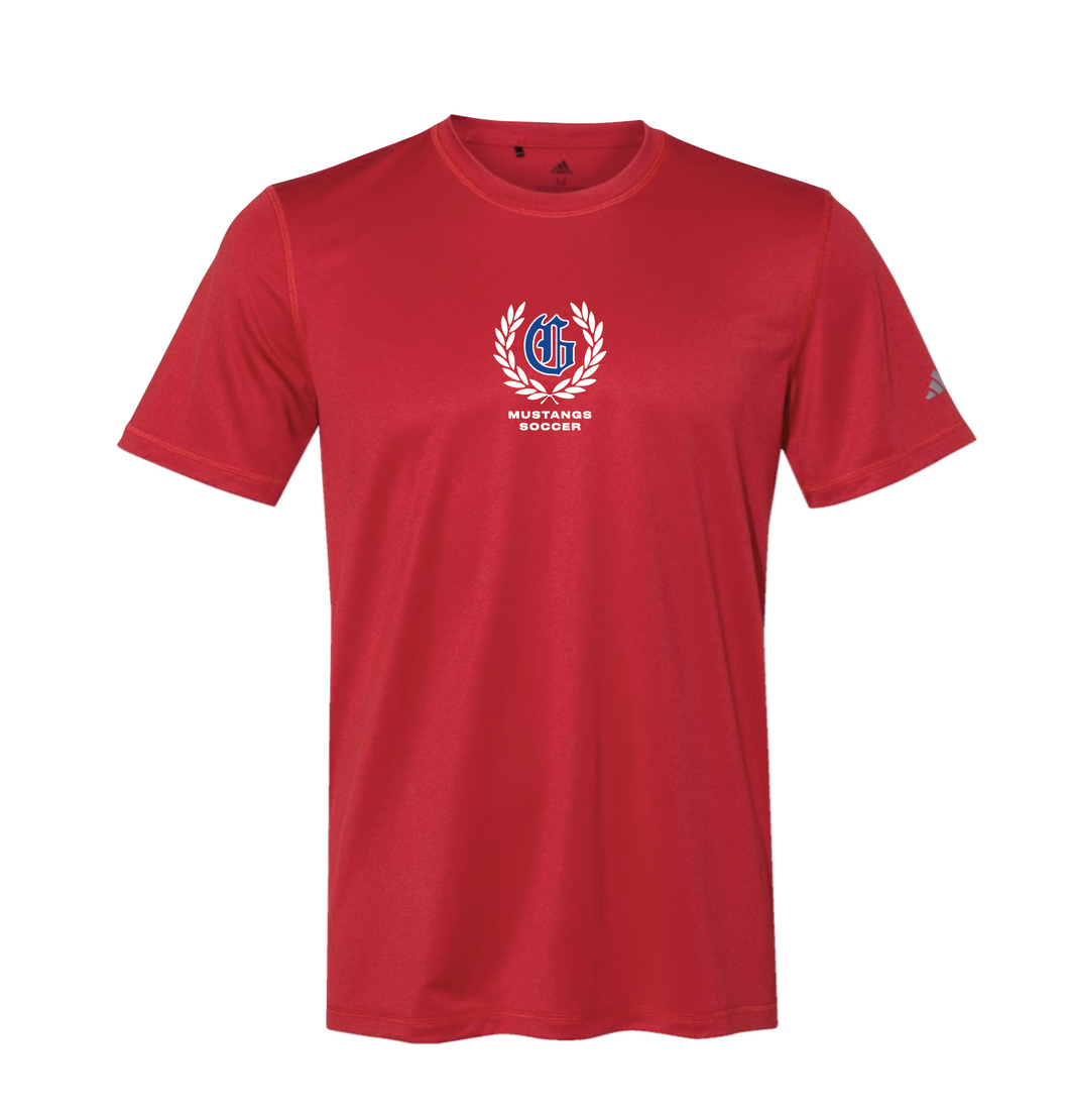 GHS Mens Soccer PREMIER SS Unisex Blended Tee in Red by adidas