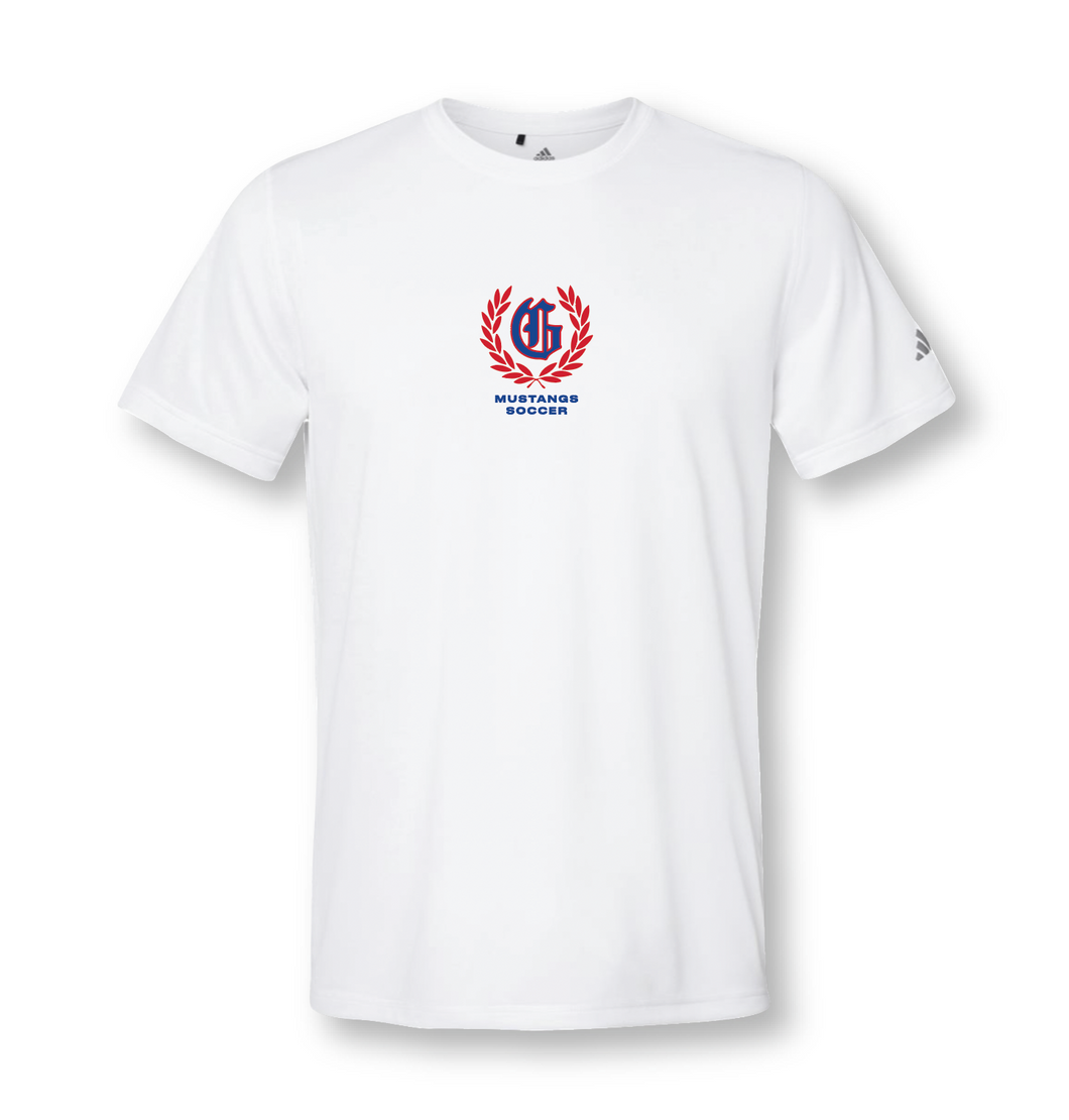 GHS Mens Soccer PREMIER SS Unisex Blended Tee in White by adidas