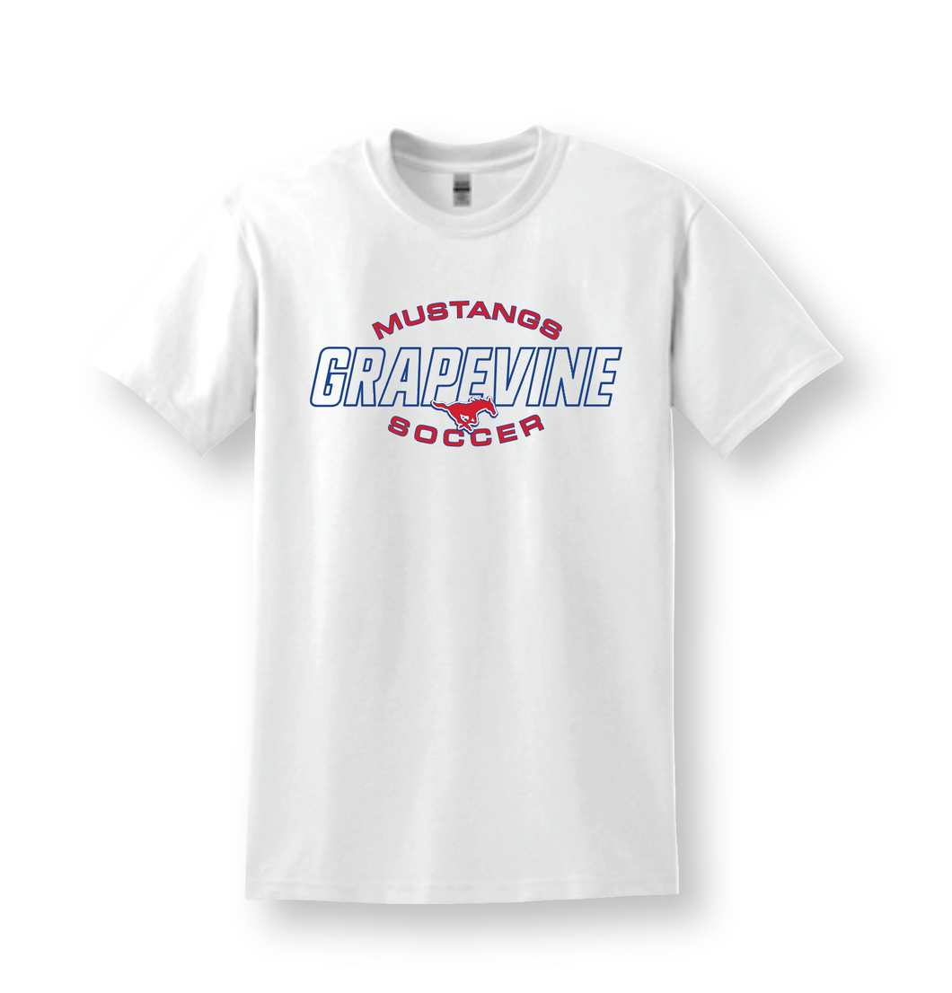 Mens Soccer Advantage SS Tee in White