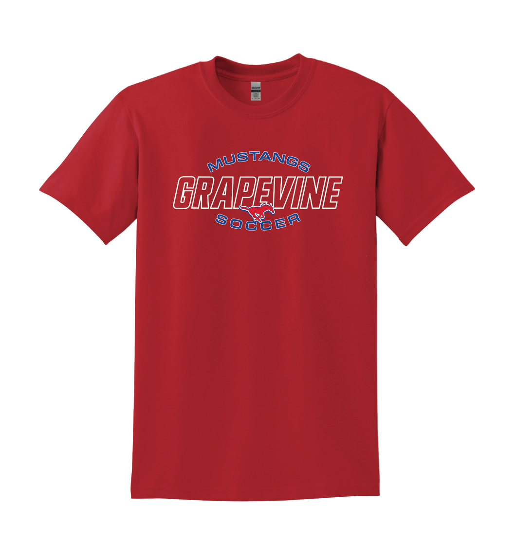 Mens Soccer Advantage SS Tee in Red