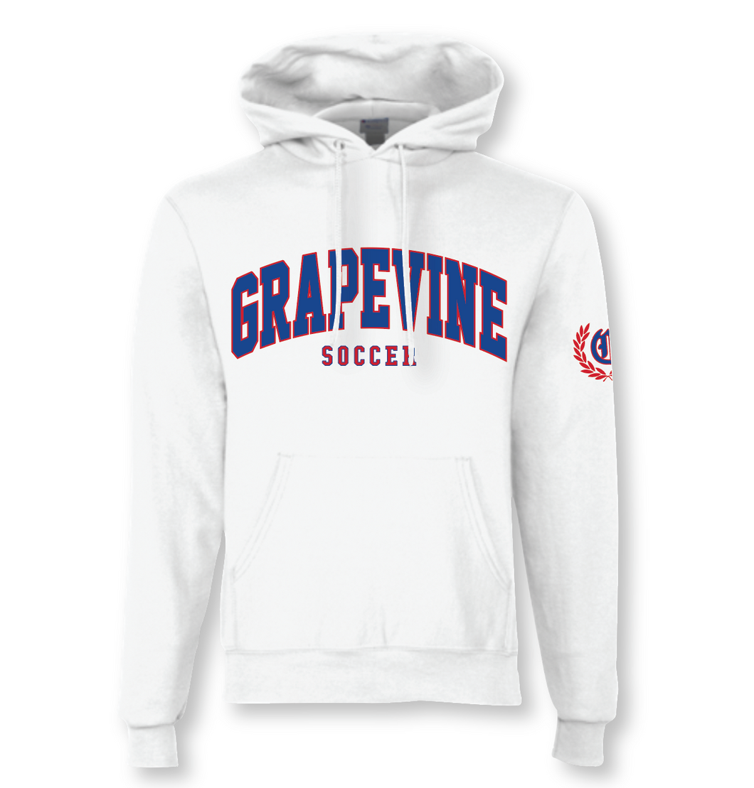 Mens Soccer Headliner PO Hoodie by Champion in White