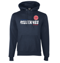 Load image into Gallery viewer, Mens Soccer UNITED PO Hoodie by Champion in Navy
