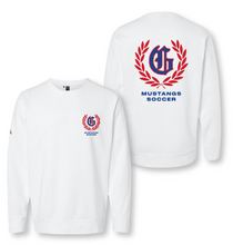 Load image into Gallery viewer, Mens Soccer Premier White Crew Sweatshirt by adidas
