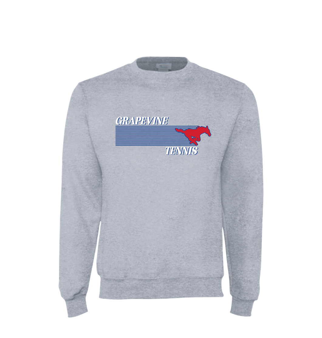 GHS 2025 Tennis Winter Kit — Crew Sweatshirt in Grey Htr