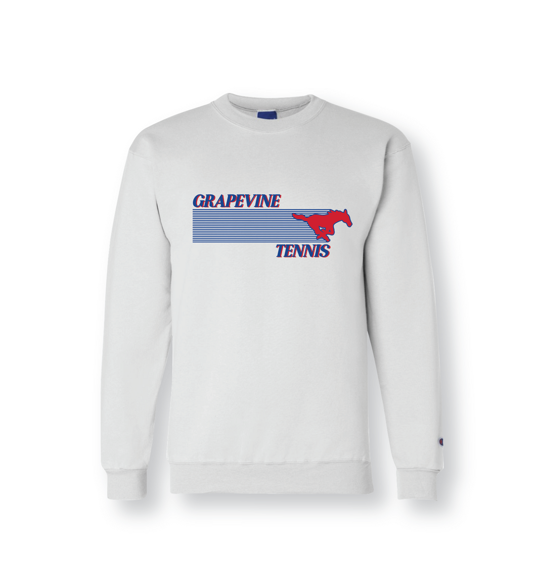 GHS 2025 Tennis Winter Kit — Crew Sweatshirt in White