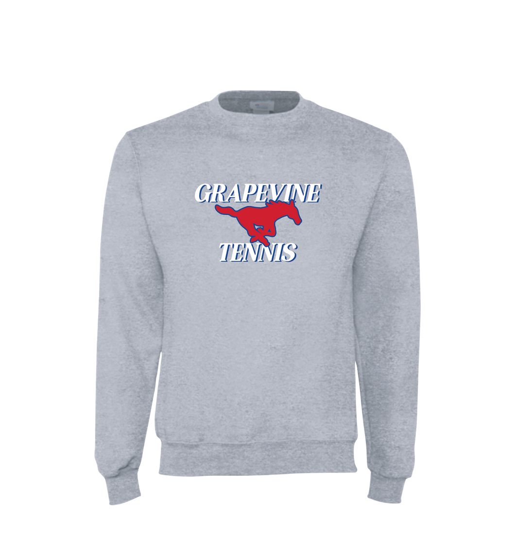 GHS 2025 Tennis Winter GSM Kit — Crew Sweatshirt in Grey Htr