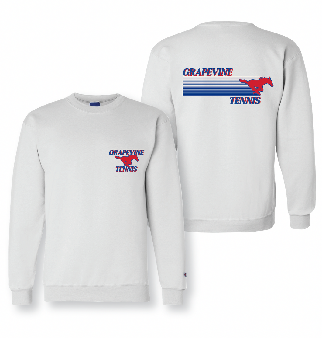 GHS 2025 Tennis Winter Volley Kit — Crew Sweatshirt in White