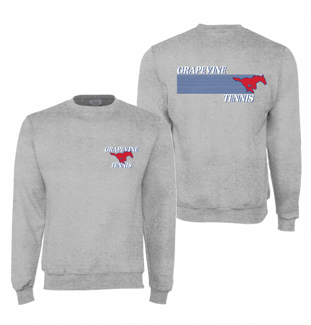 GHS 2025 Tennis Winter Volley Kit — Crew Sweatshirt in Grey Htr