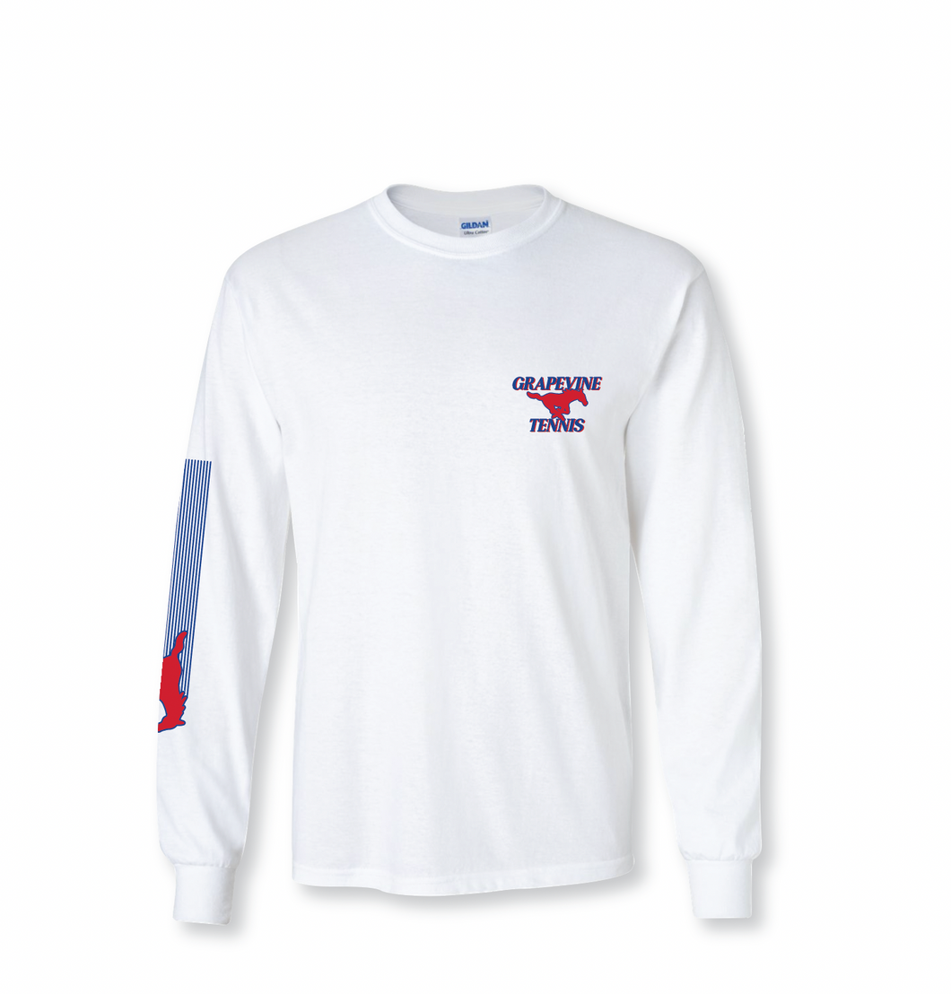 GHS 2025 Tennis Winter Volley Kit — LS Tee in White