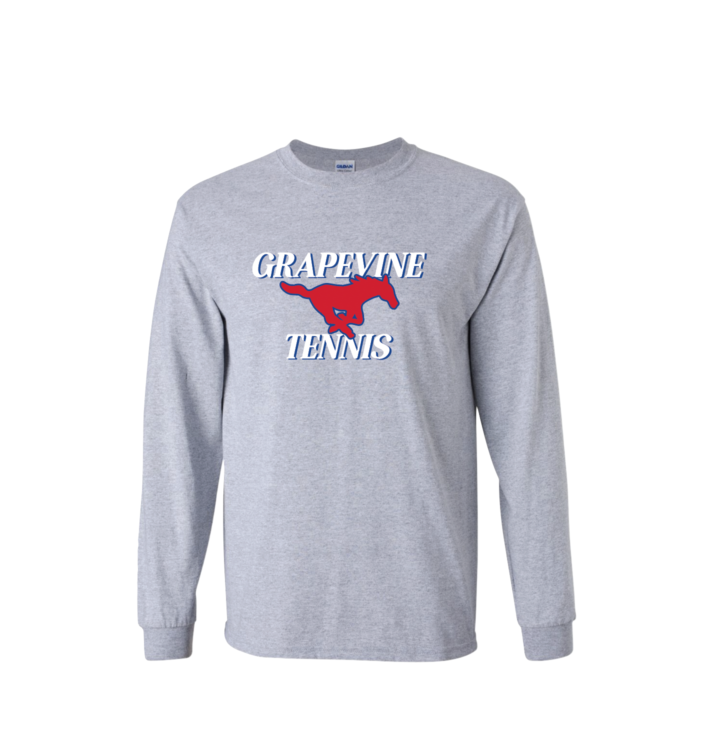GHS 2025 Tennis Winter GSM Kit — LS Tee in Grey Htr – Grapevine