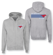 Load image into Gallery viewer, GHS 2025 Tennis Winter Volley Kit — Full-Zip Hoodie in Grey Htr
