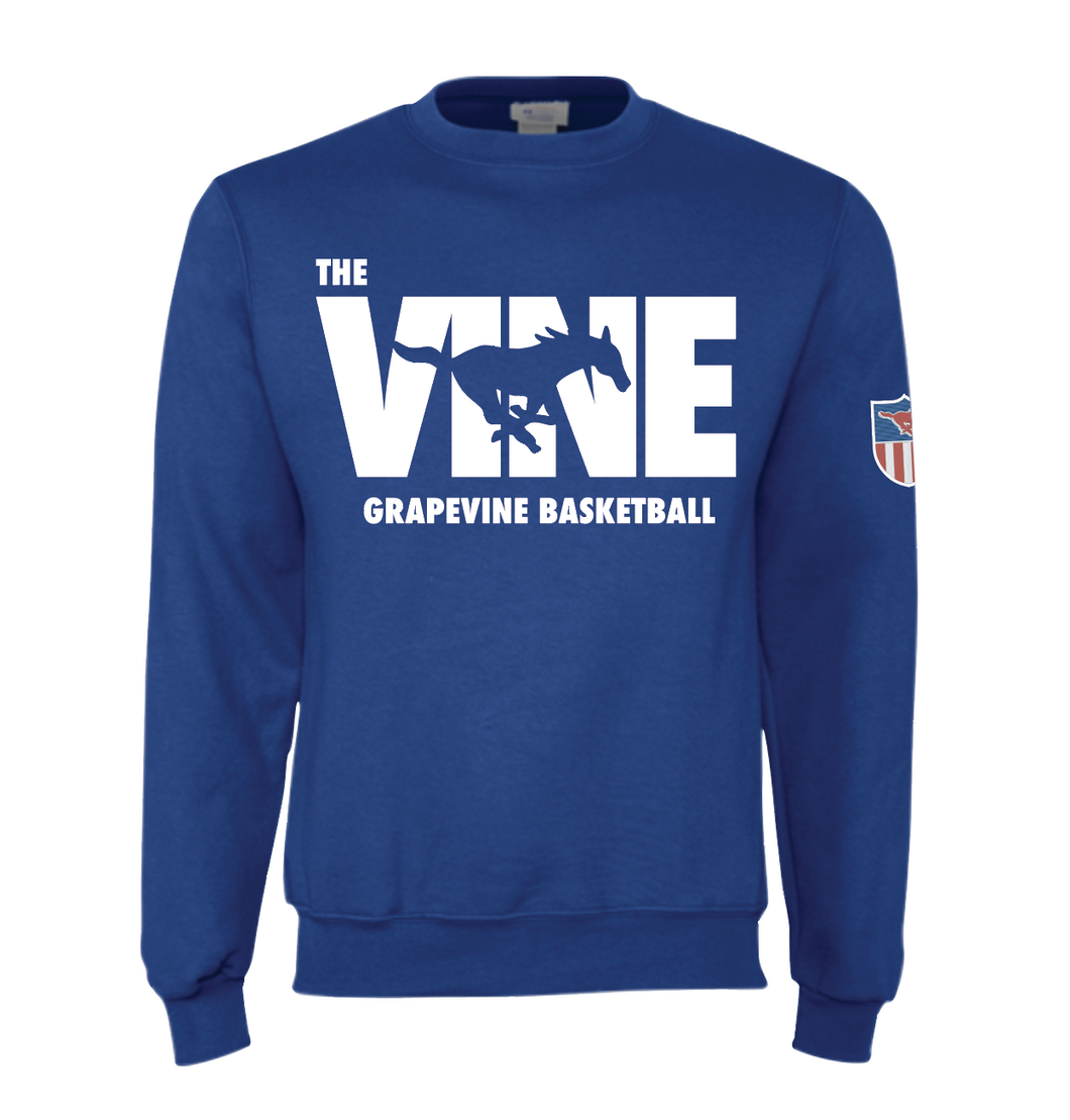 The VINE — Basketball Crew Sweatshirt in Blue