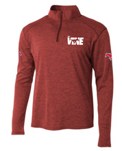 Load image into Gallery viewer, The VINE 1/2 Zip Pullover in Red Twist
