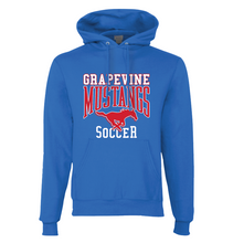 Load image into Gallery viewer, Soccer Stack Pullover Hoodie in Blue
