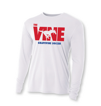 Load image into Gallery viewer, The VINE — Soccer LS DriFit Tee in White
