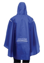 Load image into Gallery viewer, Mustang Nation Packable Poncho in Blue
